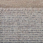 Rugsotic Carpets Hand Knotted Loom Wool ECO-Friendly Area Rugs - 2'8''x10', Runner, Beige Color, Solid Plain Design, High Pile Handmade Anti Skid Area Rugs for Living Room, Bed Room (L00111)