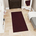 Ottomanson Mud Mat 2' x 2'7" Entryway Rug - Non-Slip Scraper Doormat for Muddy Paws, Dirt Trapping Indoor/Outdoor Mat for High-Traffic Areas, Kitchen, Garage, Patio, Red