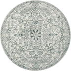 Lahome Bohemian Round Area Rugs, Washable Small Round Rug 3ft Soft Non-Slip Circle Rugs for Entryway, Low Pile Non-Shedding Print Indoor Carpet for Kitchen Laundry Bathroom, Beige