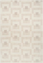 Nourison Home Nordic Ivory Beige 4' x 6' Area Rug - Easy Clean, Non Shedding, Bed Room, Living Room, Dining Room, Kitchen (4' x 6')