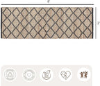 REDEARTH · Jute Cotton Area Rug, Sustainable Handwoven, Non-Shedding, Soft & Durable – Reversible, Neutral Tones for Home Décor in Living Room, Dining Room, Bedroom (Sierra Loom Black, 2'x6')