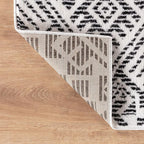 Rugshop Boho Cream Tribal Area Rug 2x3 – Modern Indoor Carpet for Living Room, Bedroom, or Entryway – Non-Shedding, Low Pile Geometric Design 2' x 3'