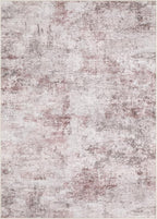 9x12 Area Rug Living Room Rugs - Washable Neutral Modern Abstract Soft Thin Large Rug Indoor Floor No Slip Rug Carpet for Bedroom Under Dining Table Home Office Decor - Pink