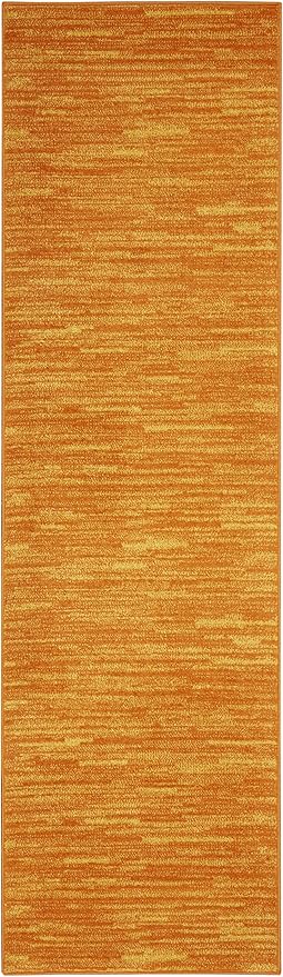 Nourison Home Nourison Essentials Sunburst 2' x 6' Area Rug - Easy Clean, Non Shedding, Bed Room, Living Room, Dining Room, Kitchen (6' Runner)