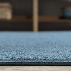 JONATHAN Y Haze Solid Low-Pile Turquoise Indoor Area Rug 3x5, Coastal,Bohemian,Minimalist,Classic, Easy-Cleaning for Living Room,Bedroom,Kitchen,Pet Friendly,Non-Shedding (SEU100H-3)