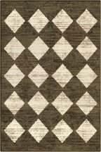 Lahome Small 2x3 Kitchen Rugs Non Slip, Machine Washable Entryway Rugs, Moroccan Trellis Indoor Soft Non-Slip Non-Shedding Throw Bathroom Carpet for Doorway Bedside Laundry Room, Brown