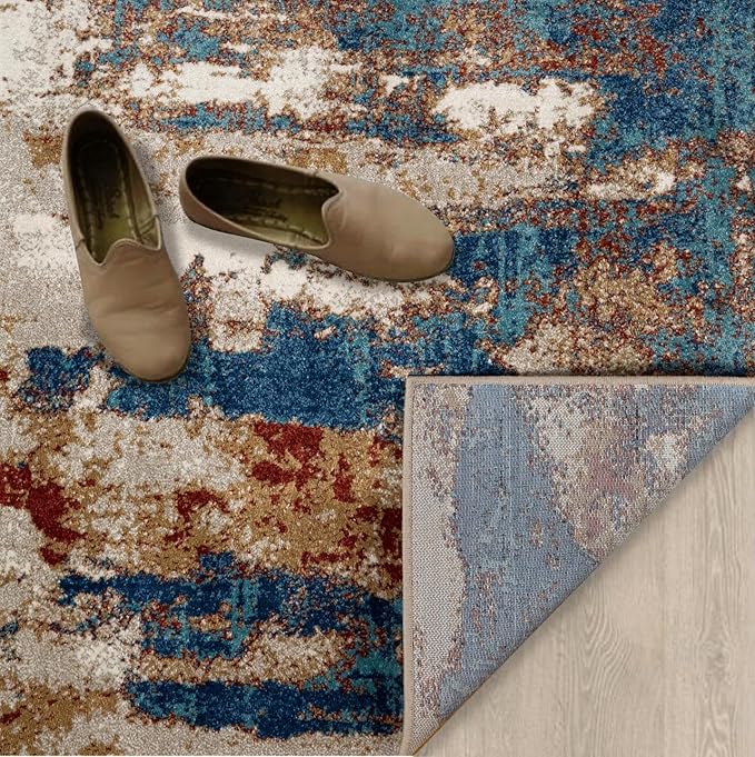 LUXE WEAVERS Lagos Collection Passion 6x9 Abstract Area Rug