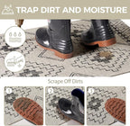 Indoor Door Mat 24"x35",Beige Door Mat Indoor Entrance Dirt Resistant & Absorbent, Non-Slip Rubber Backing Front Door Mats,Washable Low-Profile Doormat for Entryway, Inside Home Entrance