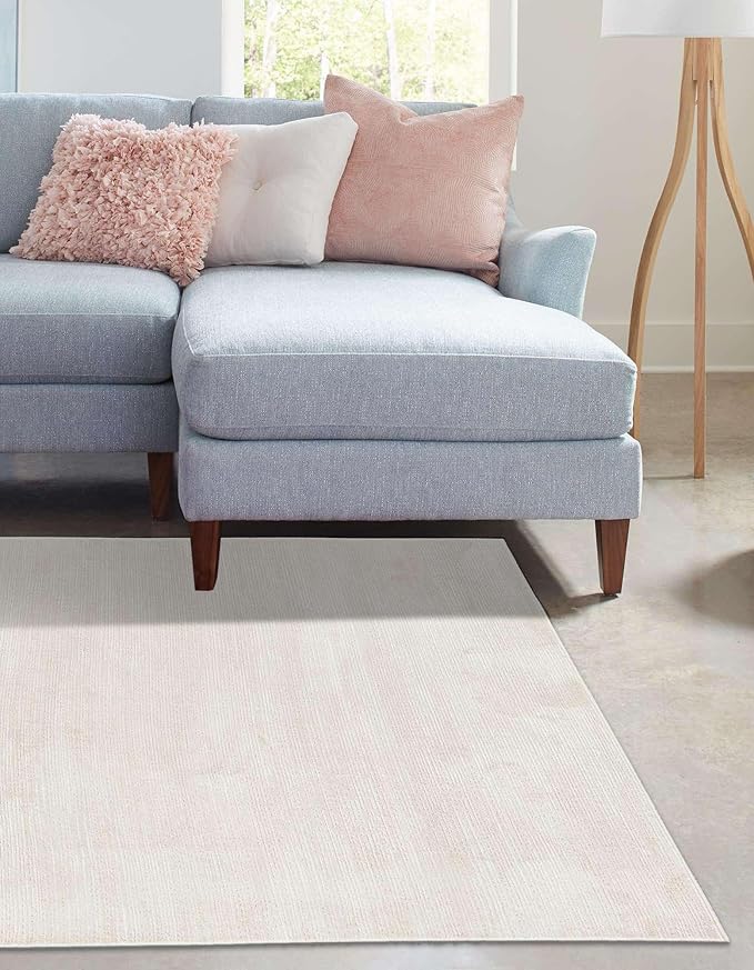Unique Loom Finsbury Collection Area Rug - Kate (7' x 10' Rectangle, Ivory/ Beige)