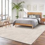 Pauwer 9x12 Washable Area Rugs for Living Room Modern Beige Solid Color Soft Fluffy Rugs for Bedroom Non Slip Boho Accent Indoor Mat Floor Carpet Cover for Kids Room Dining Room Kitchen Office