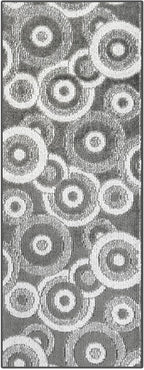 26 ft Extra Long Grey Hallway Runner Rug | Non-Slip & Machine Washable | Custom Cut to Size 2'3" x 26' (Runner) | REMNAZ