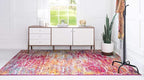 Unique Loom Trellis Frieze Collection Area Rug - Geometric (6' x 9', Multi/ Ivory)