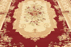 Unique Loom Versailles Collection Traditional Classic Floral Motif Area Rug (6' 0 x 9' 0 Rectangular, Burgundy/ Ivory)