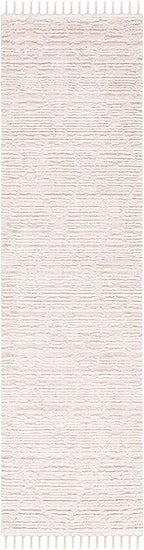 SAFAVIEH Marrakech Collection Runner Rug - 2'2" x 8', Beige, Moroccan Boho Tribal Tassel Design, Non-Shedding & Easy Care, Ideal for High Traffic Areas in Living Room, Bedroom (MRK517C)