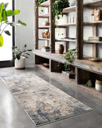 Loloi Teagan Collection TEA-06 Sand/Mist 3'-4" x 5'-7" Accent Rug, Large, Soft Neutral Rug, High-Traffic for Living Room, Bedroom, Home Office, Dining Area