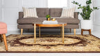 Unique Loom Versailles Collection Traditional Classic Floral Motif Area Rug (10' 0 x 13' 0 Rectangular, Brown/ Ivory)