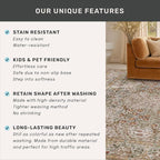 Moss Green 2'6" x 10' Long Runners for Hallways Non Slip, Vintage Washable Rugs for Kitchen, Entryway Stain Resistant with Rubber Backing - Vintage Taupe Brown Floral Décor