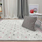 Alfa Rich 3x10 Mauve Gray Off White Washable Area Rugs for Living Room Hallway Kitchen Decor Runner