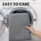 EARTHALL Washable Area Rug 4x6 Ft Non Slip Rugs for Entryway Braided Throw Rugs with Rubber Backing Bedroom Carpet Cotton Entry Rug Woven Floor Rug for Bedroom Dining Room Living Room, Charcoal Gray