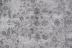 Rug Source Modern Collection, 5x8 Abstract Rug, Hand Knotted Greys & Charcoal Floral Rug, Oriental 100% Silk Carpet for Foyer, Entryway and Hallway
