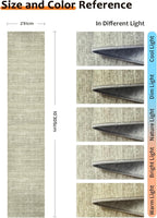 Art&Tuft Non-Slip Runner Rug - 2x10 Runner Rug Washable Low-Pile Rugs Runners, Soft Distressed Carpet Runner for Bedroom Bathroom Kitchen Laundry Living Room, Green