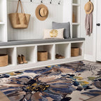 Rugshop Cream Bright Flowers Non Slip Non-Shedding Area Rug for Bedroom, Study and Living Room, 4' x 6'