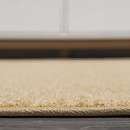 JONATHAN Y Haze Solid Low-Pile Mustard 6x6 Square Indoor Area Rug, Coastal,Bohemian,Minimalist,Classic, Easy-Cleaning for Living Room,Bedroom,Kitchen,Pet Friendly,Non-Shedding (SEU100B-6SQ)