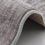 LUMI 4x6 Washable Low-Pile Area Rug for Living Room, Ultra Soft Modern Neutral Grey Rugs Non Slip with Rubber Backing, High Traffic, Stain Resistant Carpets, Ideal for Bedroom, Dining Room