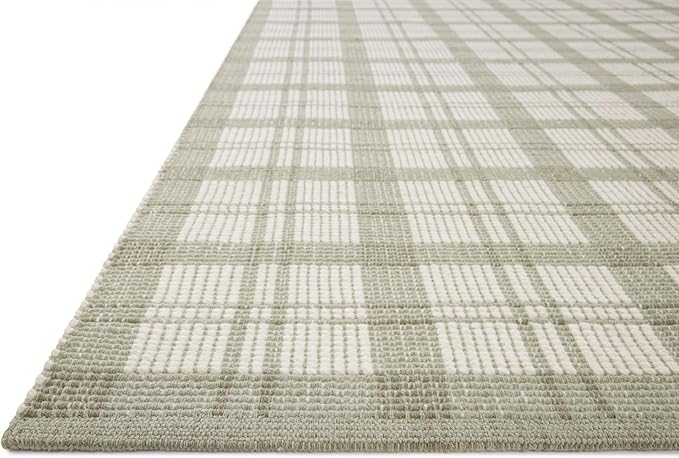 Loloi Magnolia Home by Joanna Gaines Ryder Collection RYD-01 Sage/Ivory 9'-3" x 13' Area Rug