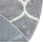 Rugs.com Lattice Frieze Collection Rug – 5' x 8' Oval Light Gray Medium Rug Perfect for Living Rooms, Large Dining Rooms, Open Floorplans