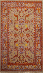 Transitional Collection 5' 2'' X 3' 1'' Rug Rug, All-Over 100% Wool Carpet for Home Décor, Foyer and Hallway