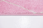 Unique Loom Trellis Frieze Collection Area Rug - Geometric (8' x 10', Light Pink/ Ivory)