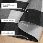 GENIMO Checkered Rug 3x5 Ft Black and White Outdoor Rug Buffalo Plaid Rugs Mat Fall Doormats Washable Rug for Front Porch Decor Indoor Entrance Patio Balcony Entryway