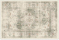 RUGGABLE Washable Vintage Area Rug – Sarrah Sage 2x3, Stain-Resistant, Non-Slip – Small Machine Washable Rugs for Living Room, Bedroom, Hallway, Entryway & Bathroom–with Standard Pad