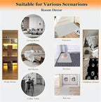 Tropical Palm Leaf Runner Rug 3.3x7 ft - Green Plant Pattern Non-Slip Rug, Stain Resistant Easy Clean for Hallway, Living Room, Bedroom Floor Mat