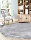 Unique Loom Finsbury Collection Area Rug - Kate (7' 10" Octagon, Gray/ Ivory)