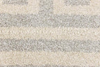 Unique Loom Athens Collection Classic Geometric Modern Border Design Area Rug (2' 7 x 10' 0 Runner, Gray/ Beige)