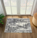 LUXE WEAVERS Euston Collection 7681 Dark Grey 2x3 Modern Abstract Area Rug