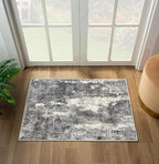 LUXE WEAVERS Euston Collection 7681 Dark Grey 2x3 Modern Abstract Area Rug