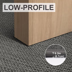 LEKEEPGO Long Door Mat 24"x59", Non Slip Door Mat Indoor Entrance, Rubber Backing Front Indoor Doormat Washable Absorbent Low-Profile Entryway Entry Resist Dirt Inside Hallway Door Mats, Grey