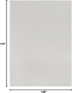 Beverly Rug Micro Loop Large Area Rug White 9x12 Modern Luxury Trellis Geometric Durable Indoor Area Rugs for Living Dining Room Office Stain Resistant Non Shedding Casual Indoor Carpet White 9 x 12