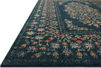 Loloi Rifle Paper Co. Laurel Collection LAU-02 Navy 5'-3" x 7'-8" Area Rug
