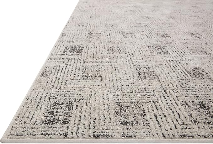 Loloi Kamala Collection KAM-01 Grey/Graphite 6'-7" x 9'-6" Area Rug