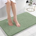 OLANLY Bathroom Rugs 30x18, Extra Soft Absorbent Chenille Bath Rugs, Rubber Backing Quick Dry, Machine Washable Bath Mats for Bathroom Floor, Tub and Shower, Home Decor Accessories, Sage Green