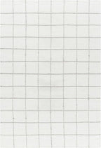 Mark&Day Wool Rugs, 9x12 Ishaq Cottage Off-White Area Rug, White Silver Carpet for Living Room, Bedroom or Kitchen (8'10" x 12')