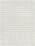 Livabliss x Our PNW Home Cascade Minimalist Striped Area Rug, 12' x 15', Ivory/Light Brown