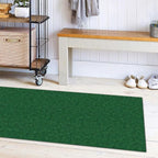 Ottomanson 2'7" x 6' Hallway Runner with Scraper Pile - Extra Durable Non-Slip Rug Mat for Indoor & Outdoor Use - Ideal for Kitchen, Entryway & Garage - High-Traffic Carpet, Green