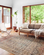 Loloi Loren Collection LQ-17 Charcoal/Multi 5'-0" x 7'-6" Area Rug