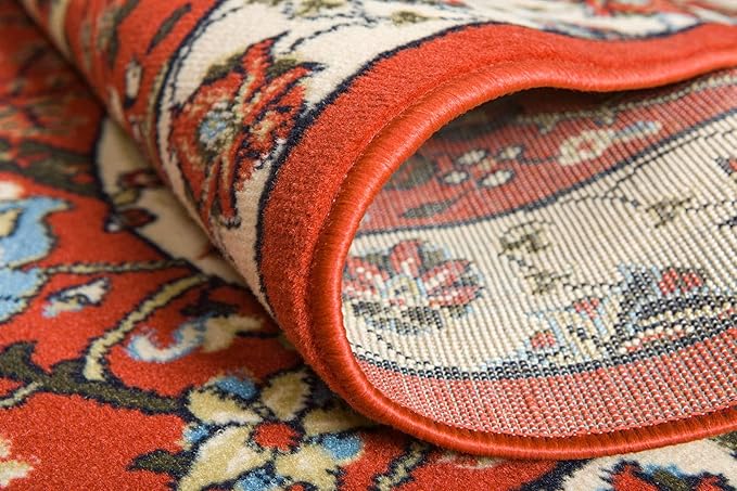 Unique Loom Espahan Collection Area Rug - Cape Cod (2' 2" x 8' 2" Runner, Terracotta/ Black)