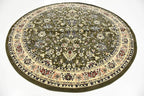 Unique Loom Sialk Hill Collection Area Rug - Washington (7' 10" Round Green/Hunter Green)
